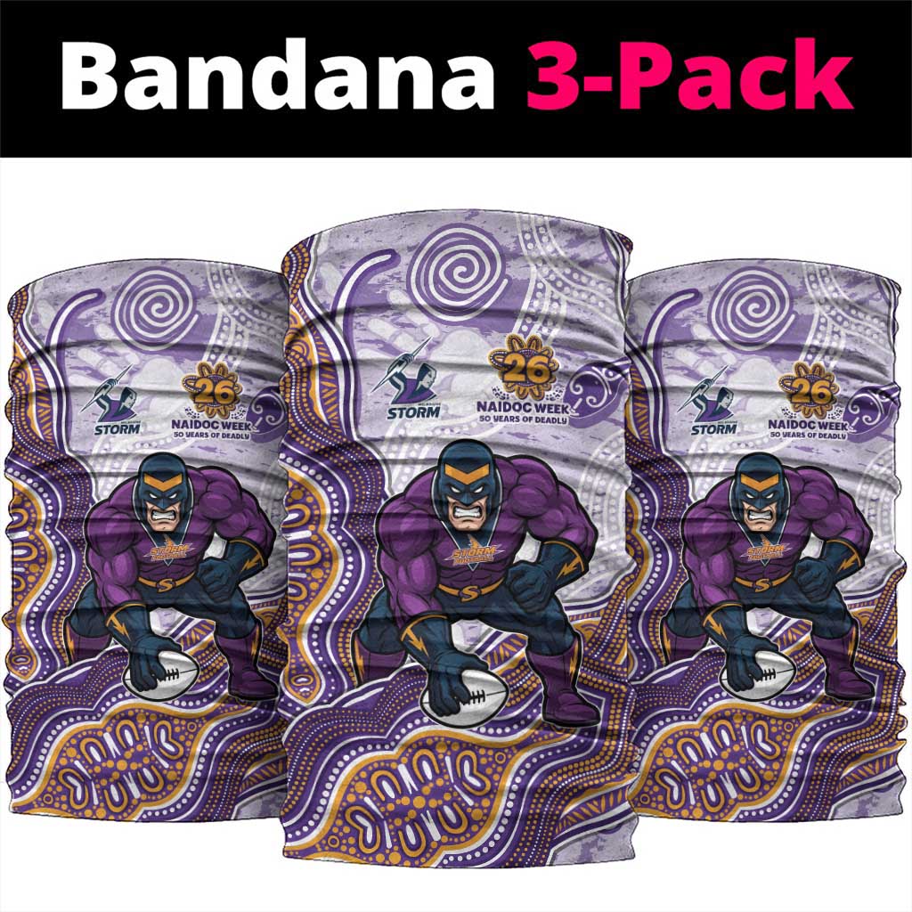 Melbourne Storm NAIDOC Week 2026 Neck Gaiter First Nations of Australia Aboriginal Mascot Rugby