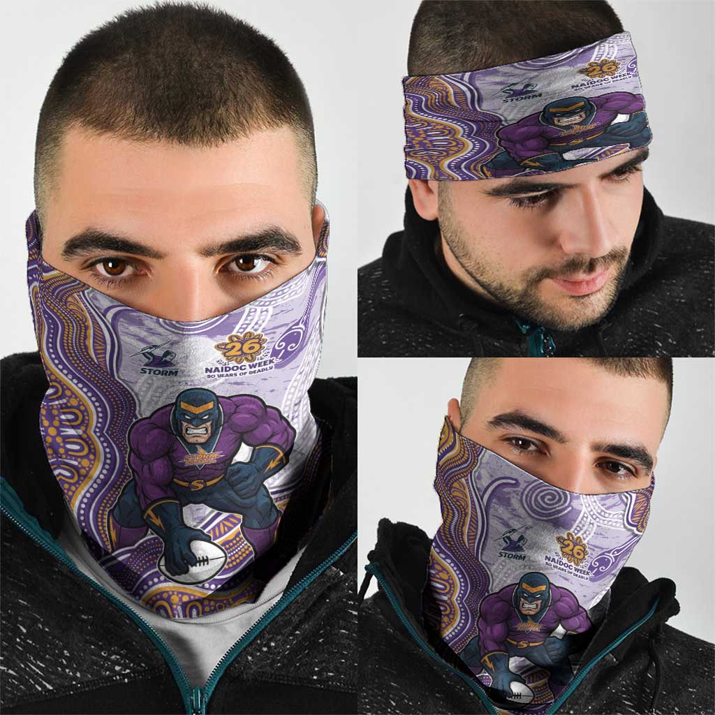 Melbourne Storm NAIDOC Week 2026 Neck Gaiter First Nations of Australia Aboriginal Mascot Rugby