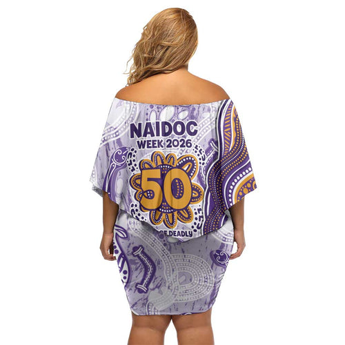 Melbourne Storm NAIDOC Week 2026 Off Shoulder Short Dress First Nations of Australia Aboriginal Mascot Rugby