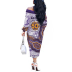 Melbourne Storm NAIDOC Week 2026 Off The Shoulder Long Sleeve Dress First Nations of Australia Aboriginal Mascot Rugby