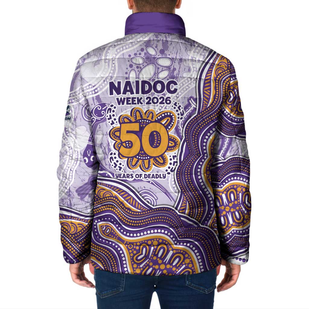 Melbourne Storm NAIDOC Week 2026 Padded Jacket First Nations of Australia Aboriginal Mascot Rugby