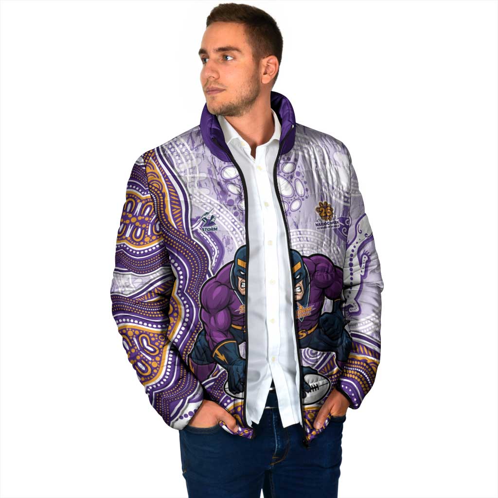 Melbourne Storm NAIDOC Week 2026 Padded Jacket First Nations of Australia Aboriginal Mascot Rugby