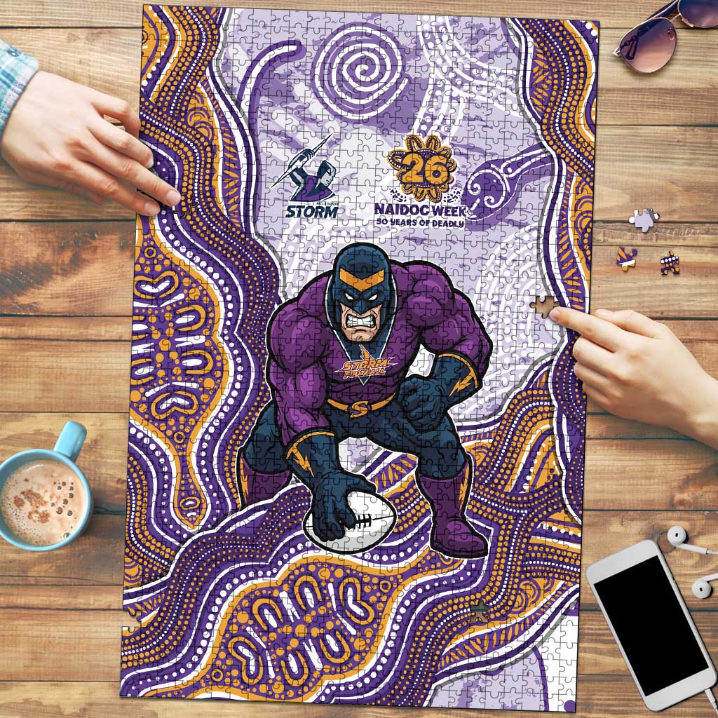 Melbourne Storm NAIDOC Week 2026 Puzzle First Nations of Australia Aboriginal Mascot Rugby