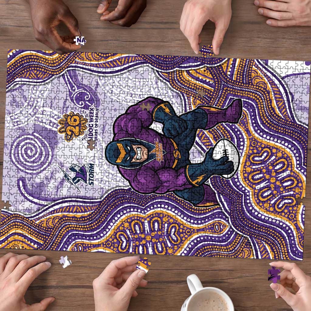 Melbourne Storm NAIDOC Week 2026 Puzzle First Nations of Australia Aboriginal Mascot Rugby