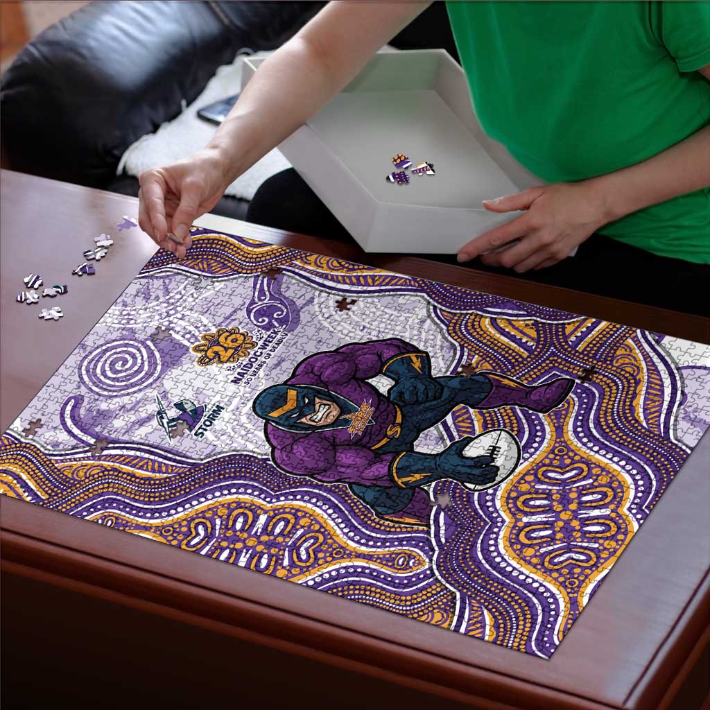 Melbourne Storm NAIDOC Week 2026 Puzzle First Nations of Australia Aboriginal Mascot Rugby