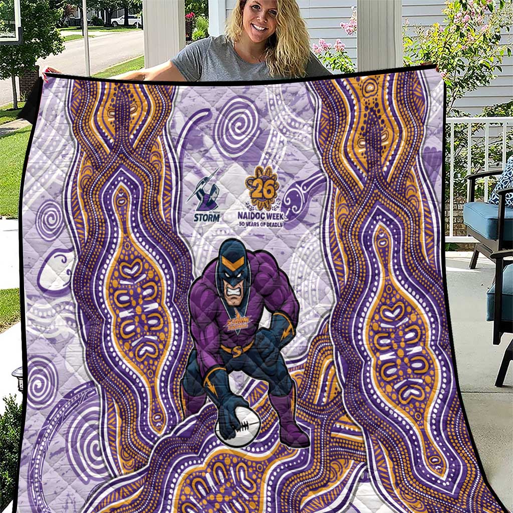 Melbourne Storm NAIDOC Week 2026 Quilt First Nations of Australia Aboriginal Mascot Rugby