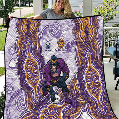 Melbourne Storm NAIDOC Week 2026 Quilt First Nations of Australia Aboriginal Mascot Rugby
