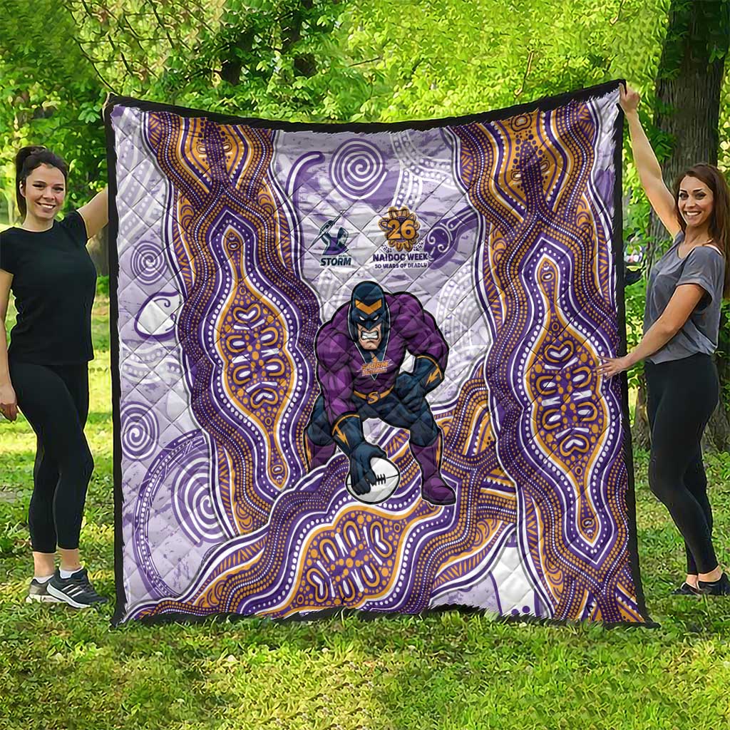 Melbourne Storm NAIDOC Week 2026 Quilt First Nations of Australia Aboriginal Mascot Rugby