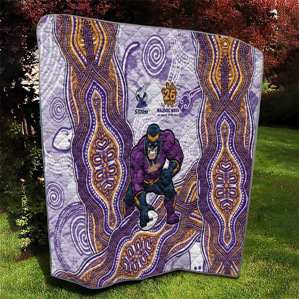 Melbourne Storm NAIDOC Week 2026 Quilt First Nations of Australia Aboriginal Mascot Rugby