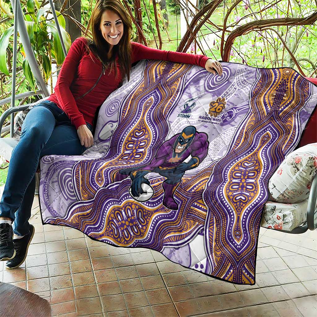 Melbourne Storm NAIDOC Week 2026 Quilt First Nations of Australia Aboriginal Mascot Rugby