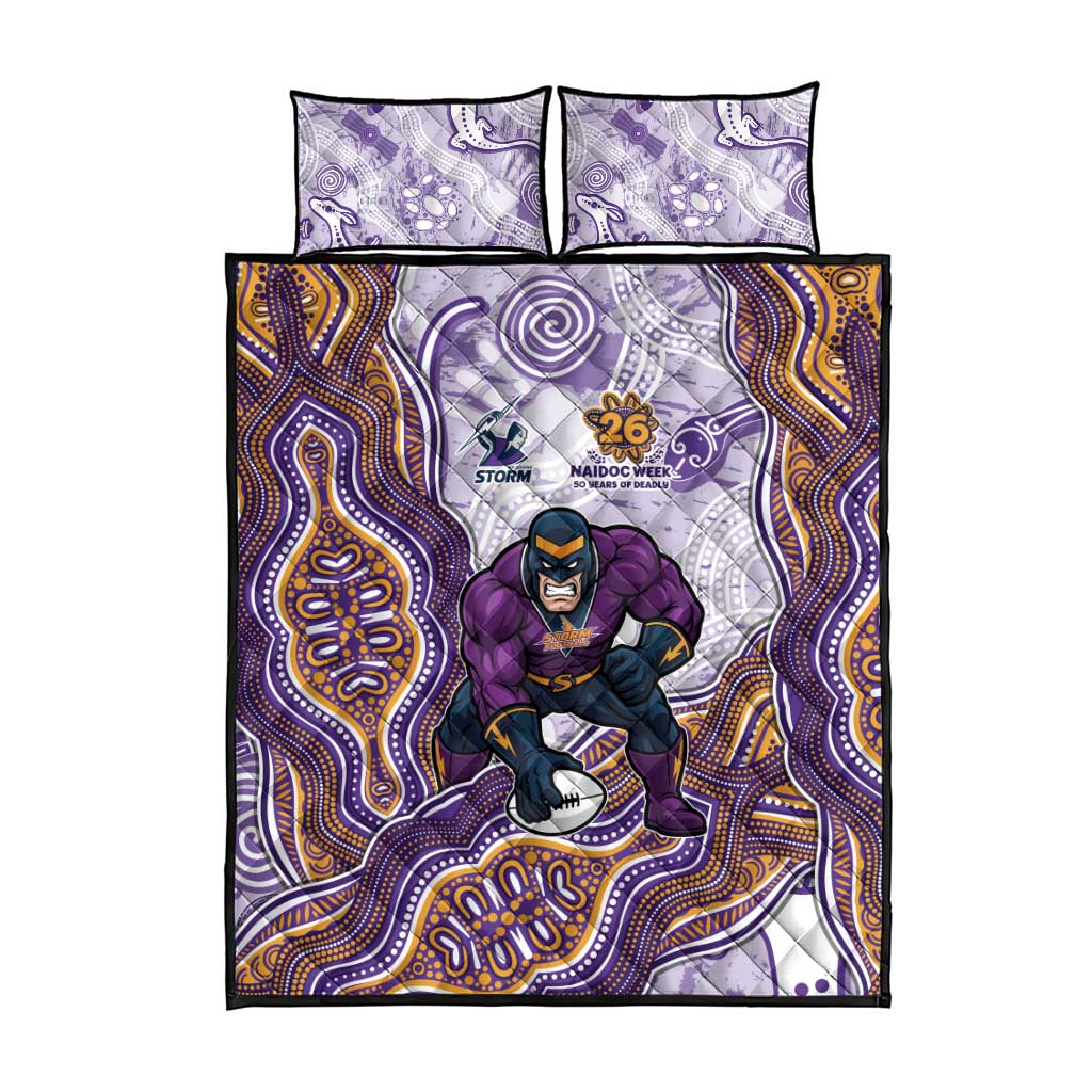 Melbourne Storm NAIDOC Week 2026 Quilt Bed Set First Nations of Australia Aboriginal Mascot Rugby