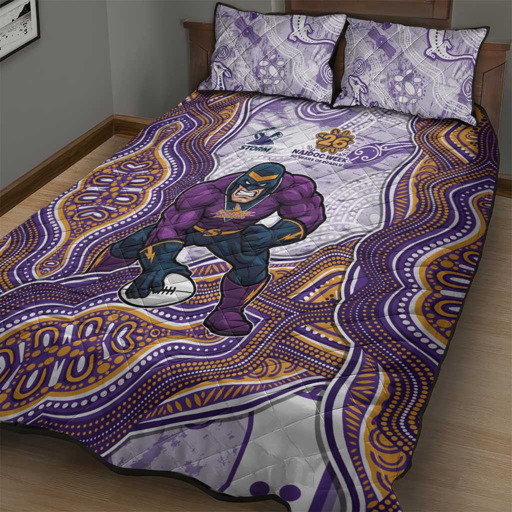 Melbourne Storm NAIDOC Week 2026 Quilt Bed Set First Nations of Australia Aboriginal Mascot Rugby