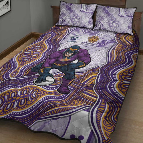 Melbourne Storm NAIDOC Week 2026 Quilt Bed Set First Nations of Australia Aboriginal Mascot Rugby