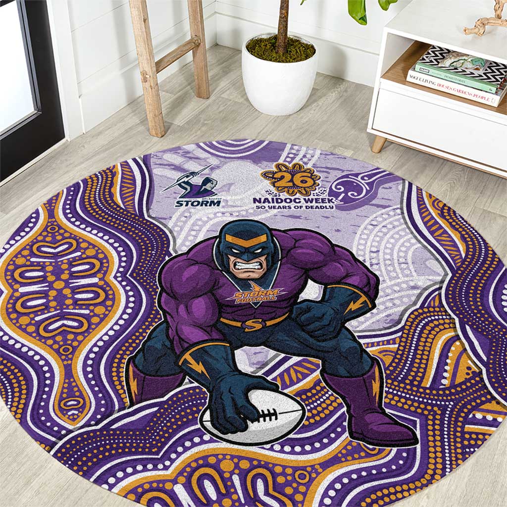 Melbourne Storm NAIDOC Week 2026 Round Carpet First Nations of Australia Aboriginal Mascot Rugby