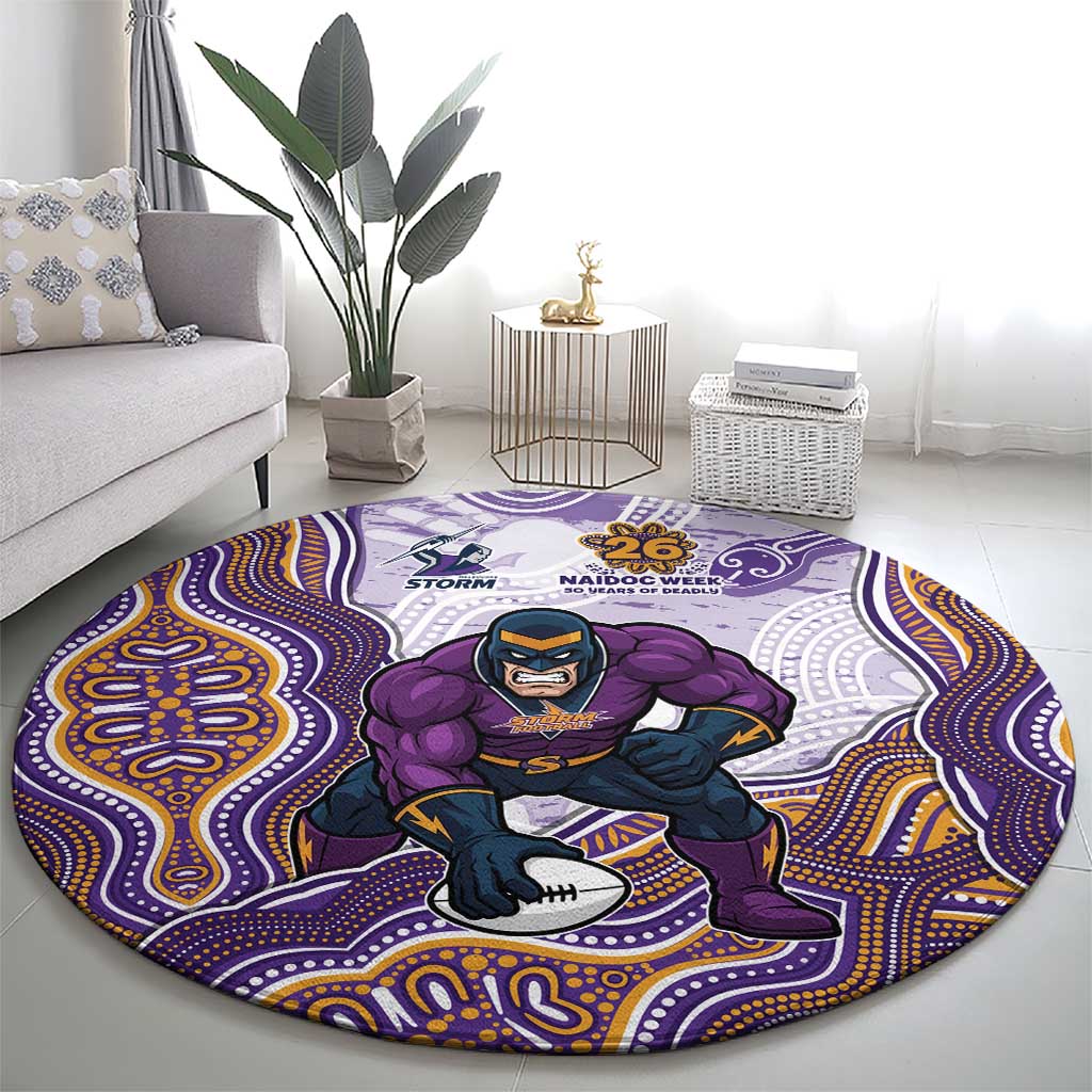 Melbourne Storm NAIDOC Week 2026 Round Carpet First Nations of Australia Aboriginal Mascot Rugby