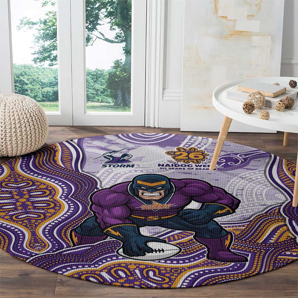 Melbourne Storm NAIDOC Week 2026 Round Carpet First Nations of Australia Aboriginal Mascot Rugby