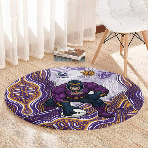Melbourne Storm NAIDOC Week 2026 Round Carpet First Nations of Australia Aboriginal Mascot Rugby