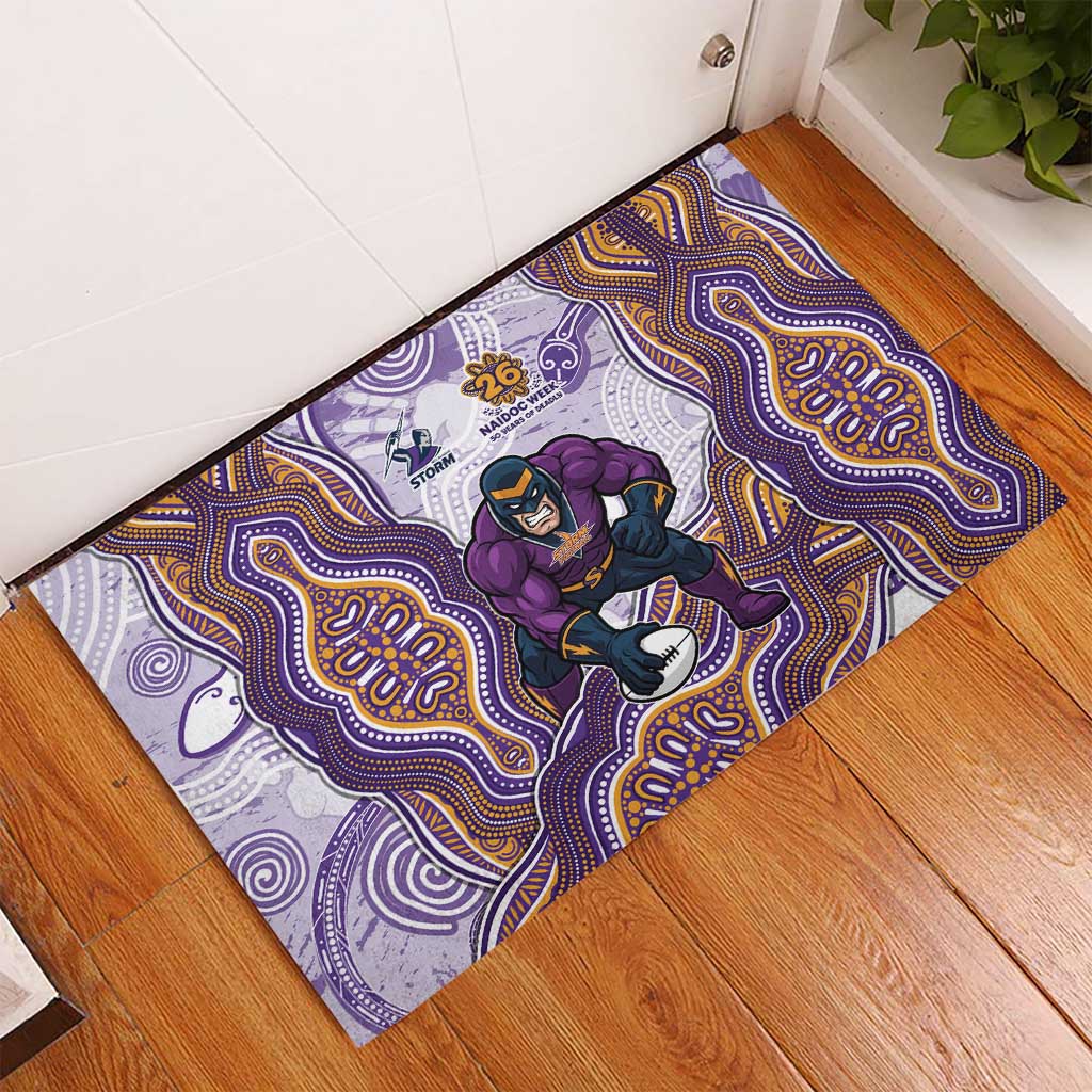 Melbourne Storm NAIDOC Week 2026 Rubber Doormat First Nations of Australia Aboriginal Mascot Rugby