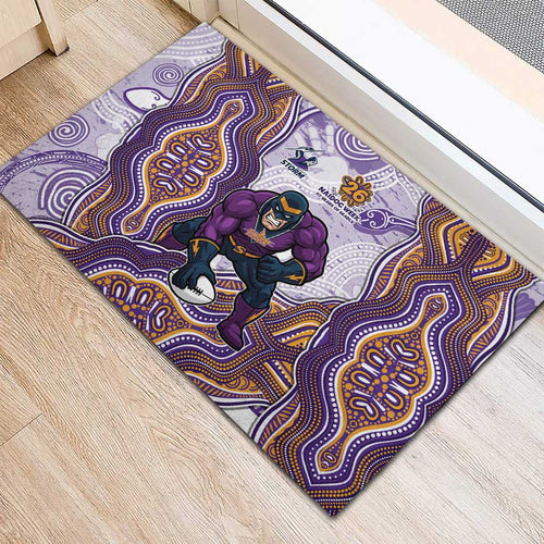 Melbourne Storm NAIDOC Week 2026 Rubber Doormat First Nations of Australia Aboriginal Mascot Rugby