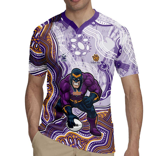 Melbourne Storm NAIDOC Week 2026 Rugby Jersey First Nations of Australia Aboriginal Mascot Rugby