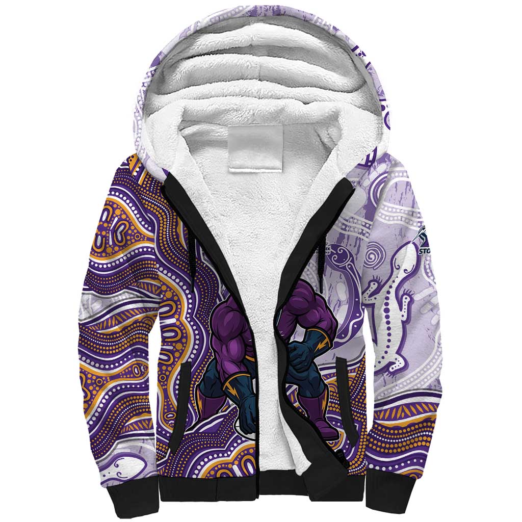 Melbourne Storm NAIDOC Week 2026 Sherpa Hoodie First Nations of Australia Aboriginal Mascot Rugby