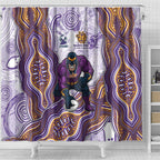 Melbourne Storm NAIDOC Week 2026 Shower Curtain First Nations of Australia Aboriginal Mascot Rugby