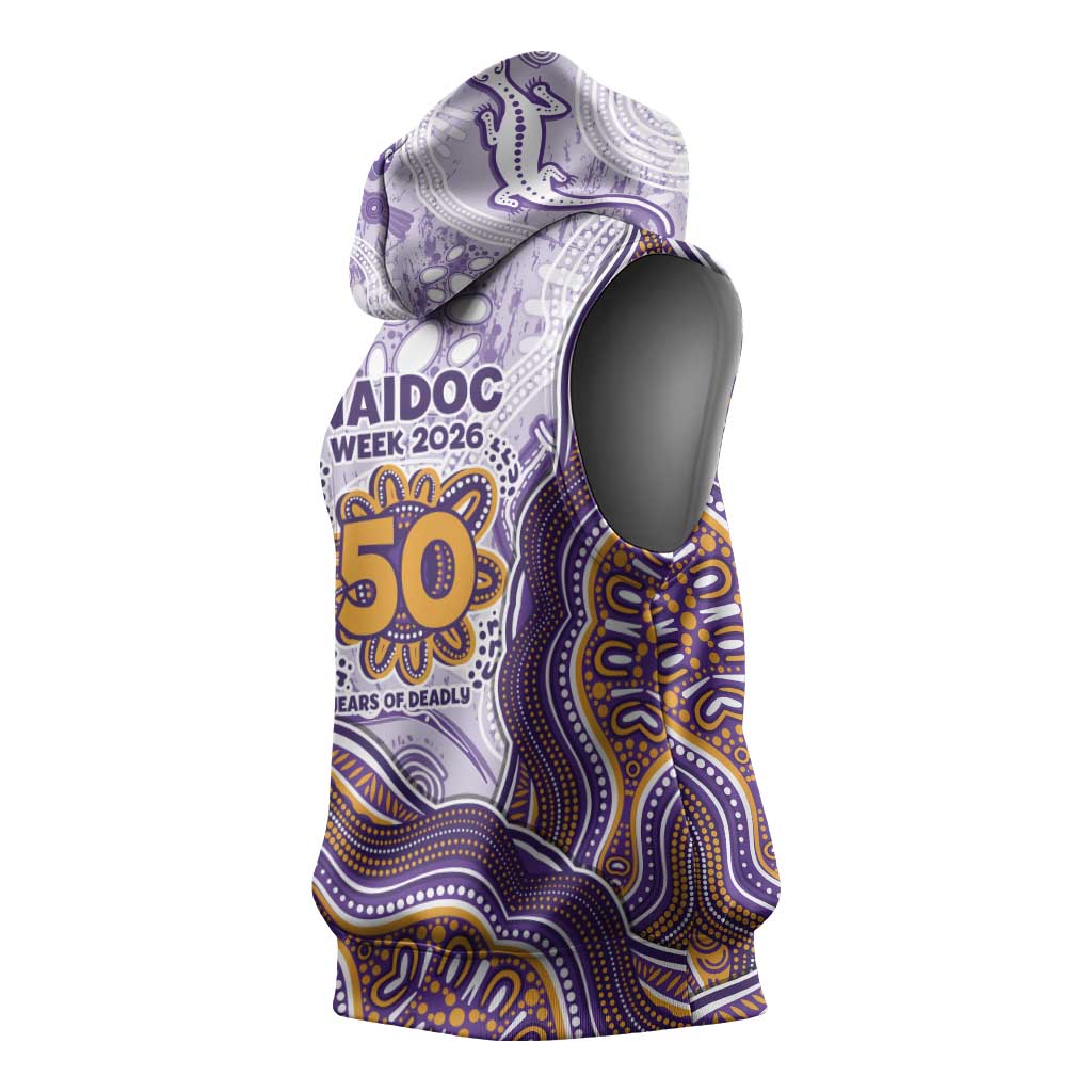 Melbourne Storm NAIDOC Week 2026 Sleeveless Hoodie First Nations of Australia Aboriginal Mascot Rugby