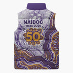 Melbourne Storm NAIDOC Week 2026 Sleeveless Puffer Jacket First Nations of Australia Aboriginal Mascot Rugby
