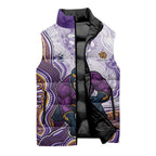Melbourne Storm NAIDOC Week 2026 Sleeveless Puffer Jacket First Nations of Australia Aboriginal Mascot Rugby