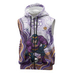 Melbourne Storm NAIDOC Week 2026 Sleeveless Zip Hoodie First Nations of Australia Aboriginal Mascot Rugby