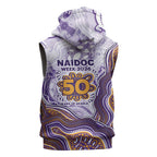 Melbourne Storm NAIDOC Week 2026 Sleeveless Zip Hoodie First Nations of Australia Aboriginal Mascot Rugby