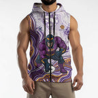 Melbourne Storm NAIDOC Week 2026 Sleeveless Zip Hoodie First Nations of Australia Aboriginal Mascot Rugby