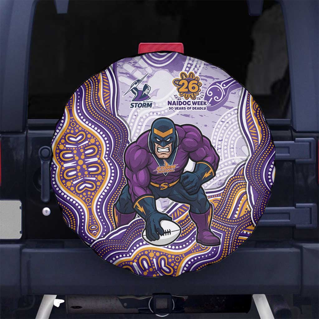 Melbourne Storm NAIDOC Week 2026 Spare Tire Cover First Nations of Australia Aboriginal Mascot Rugby