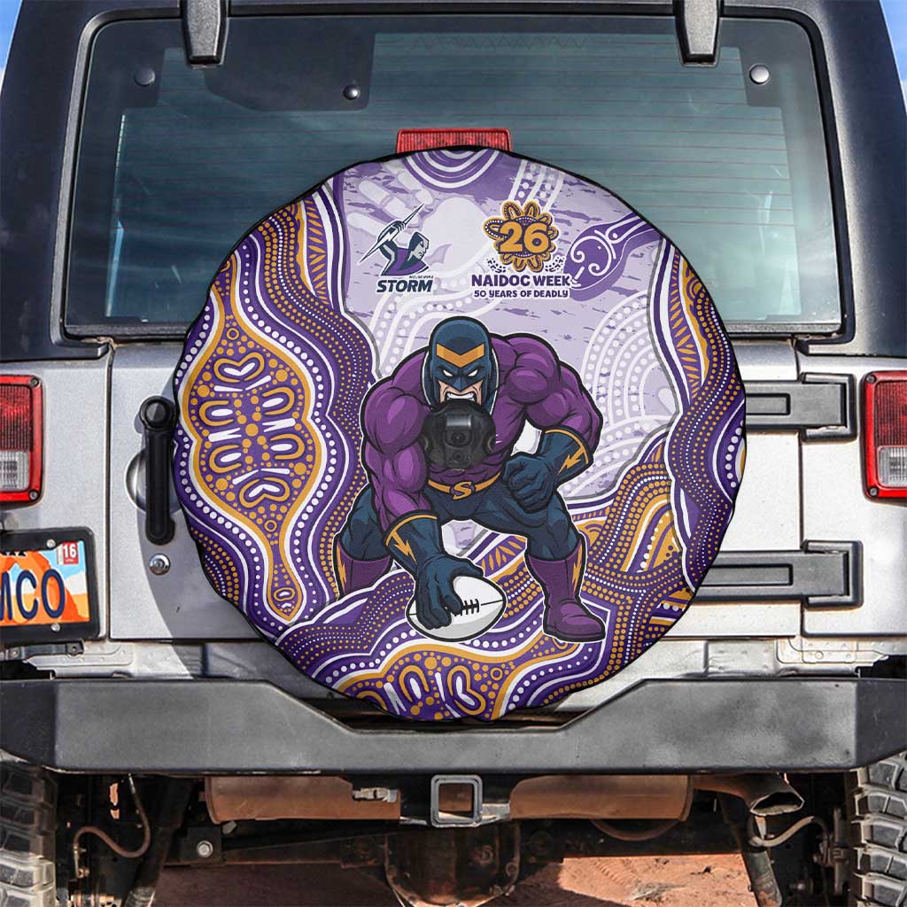 Melbourne Storm NAIDOC Week 2026 Spare Tire Cover First Nations of Australia Aboriginal Mascot Rugby
