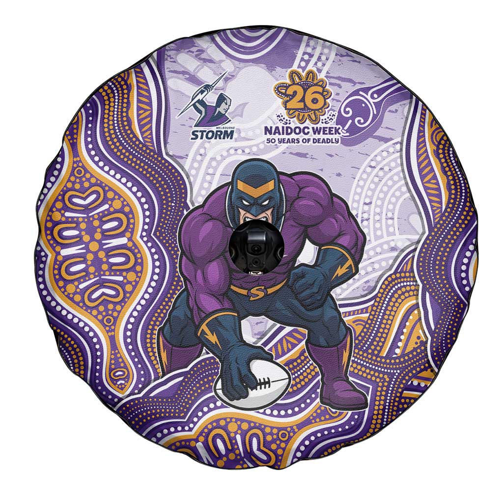 Melbourne Storm NAIDOC Week 2026 Spare Tire Cover First Nations of Australia Aboriginal Mascot Rugby