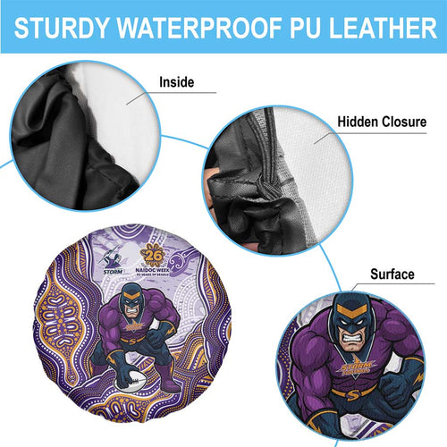 Melbourne Storm NAIDOC Week 2026 Spare Tire Cover First Nations of Australia Aboriginal Mascot Rugby