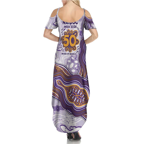 Melbourne Storm NAIDOC Week 2026 Summer Maxi Dress First Nations of Australia Aboriginal Mascot Rugby