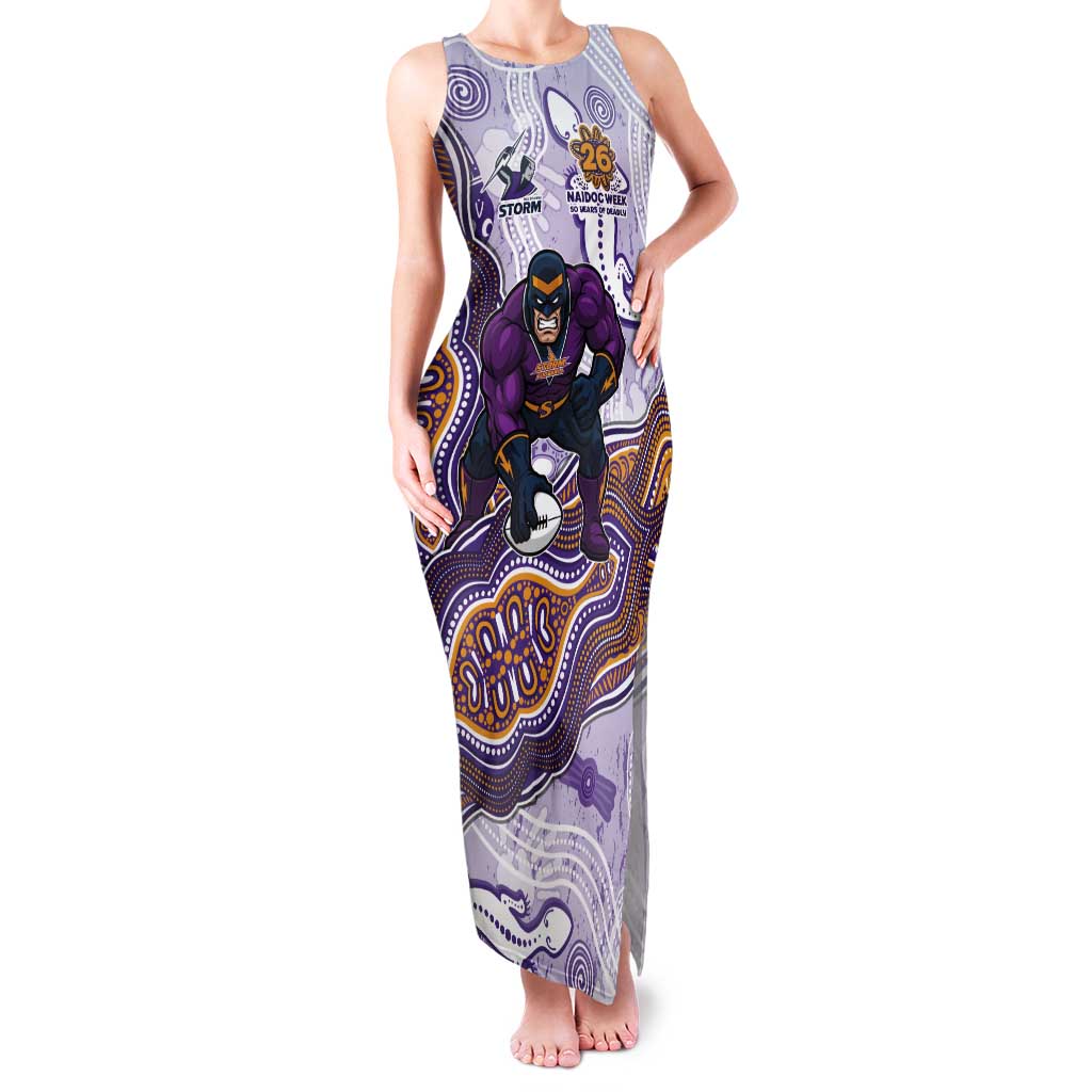 Melbourne Storm NAIDOC Week 2026 Tank Maxi Dress First Nations of Australia Aboriginal Mascot Rugby