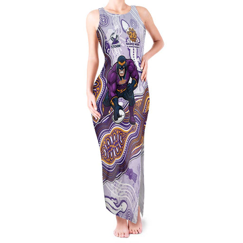 Melbourne Storm NAIDOC Week 2026 Tank Maxi Dress First Nations of Australia Aboriginal Mascot Rugby