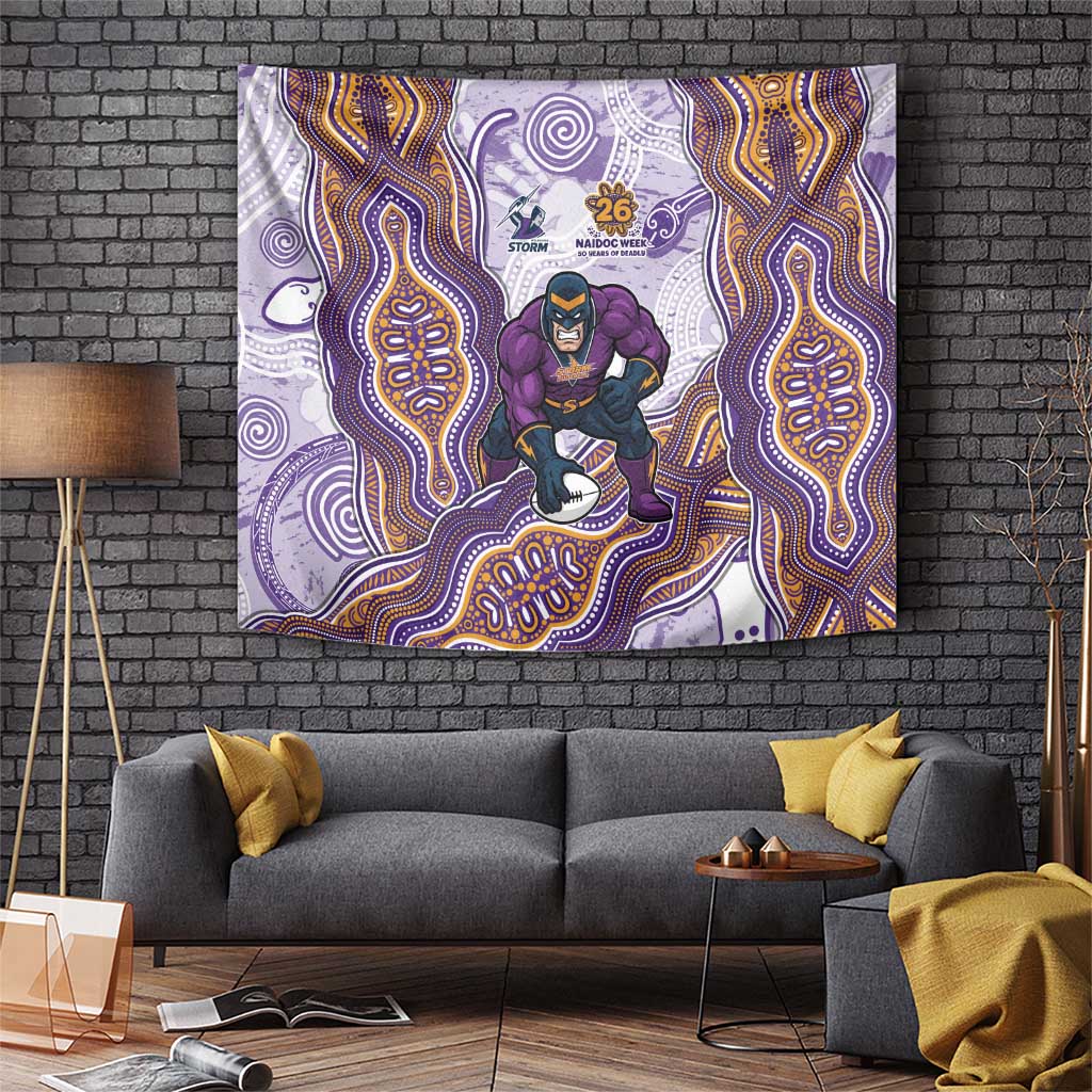 Melbourne Storm NAIDOC Week 2026 Tapestry First Nations of Australia Aboriginal Mascot Rugby