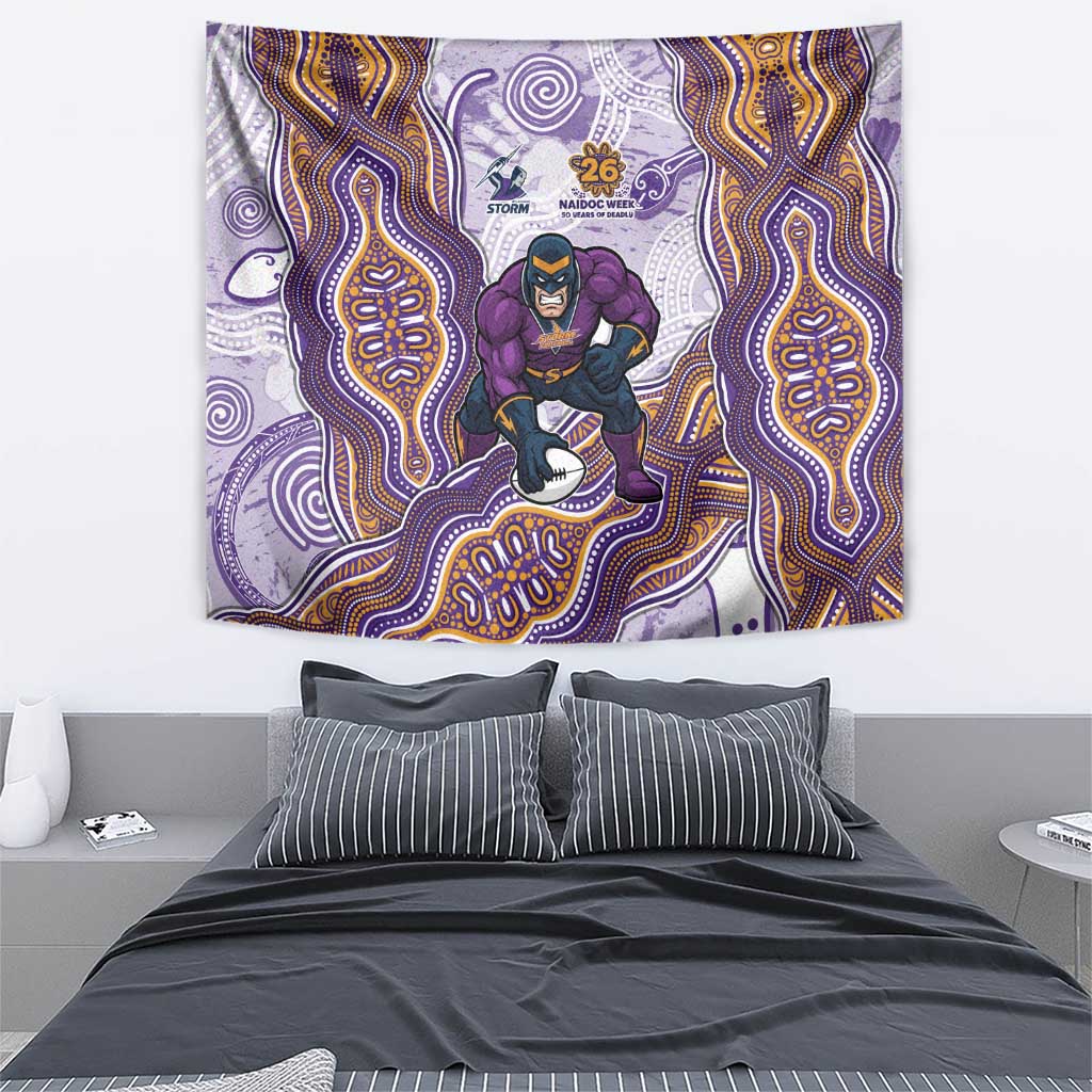 Melbourne Storm NAIDOC Week 2026 Tapestry First Nations of Australia Aboriginal Mascot Rugby