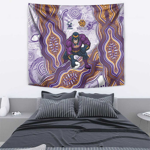 Melbourne Storm NAIDOC Week 2026 Tapestry First Nations of Australia Aboriginal Mascot Rugby