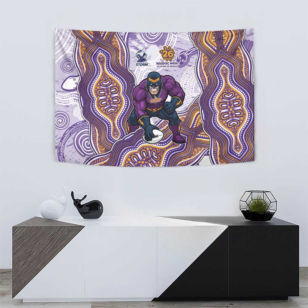 Melbourne Storm NAIDOC Week 2026 Tapestry First Nations of Australia Aboriginal Mascot Rugby