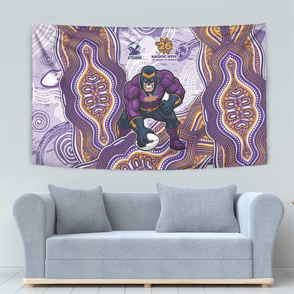 Melbourne Storm NAIDOC Week 2026 Tapestry First Nations of Australia Aboriginal Mascot Rugby