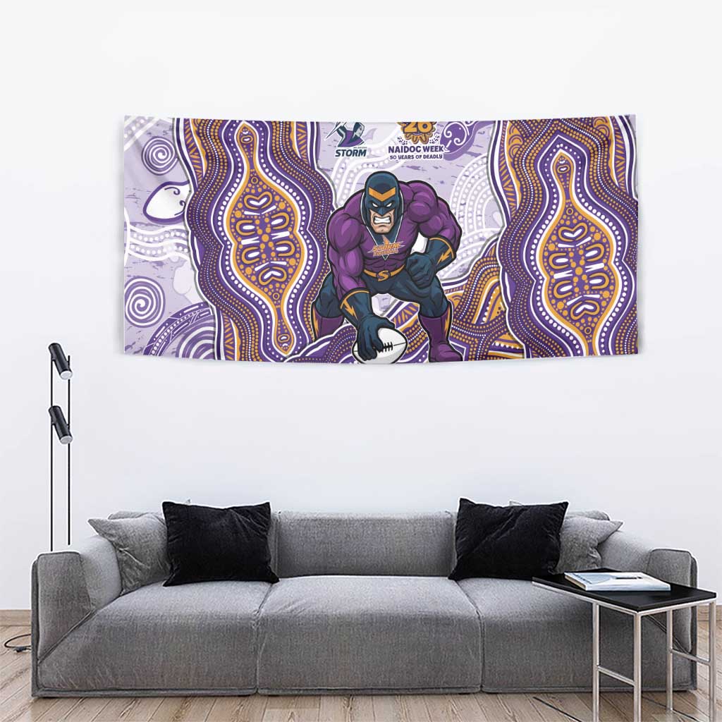 Melbourne Storm NAIDOC Week 2026 Tapestry First Nations of Australia Aboriginal Mascot Rugby