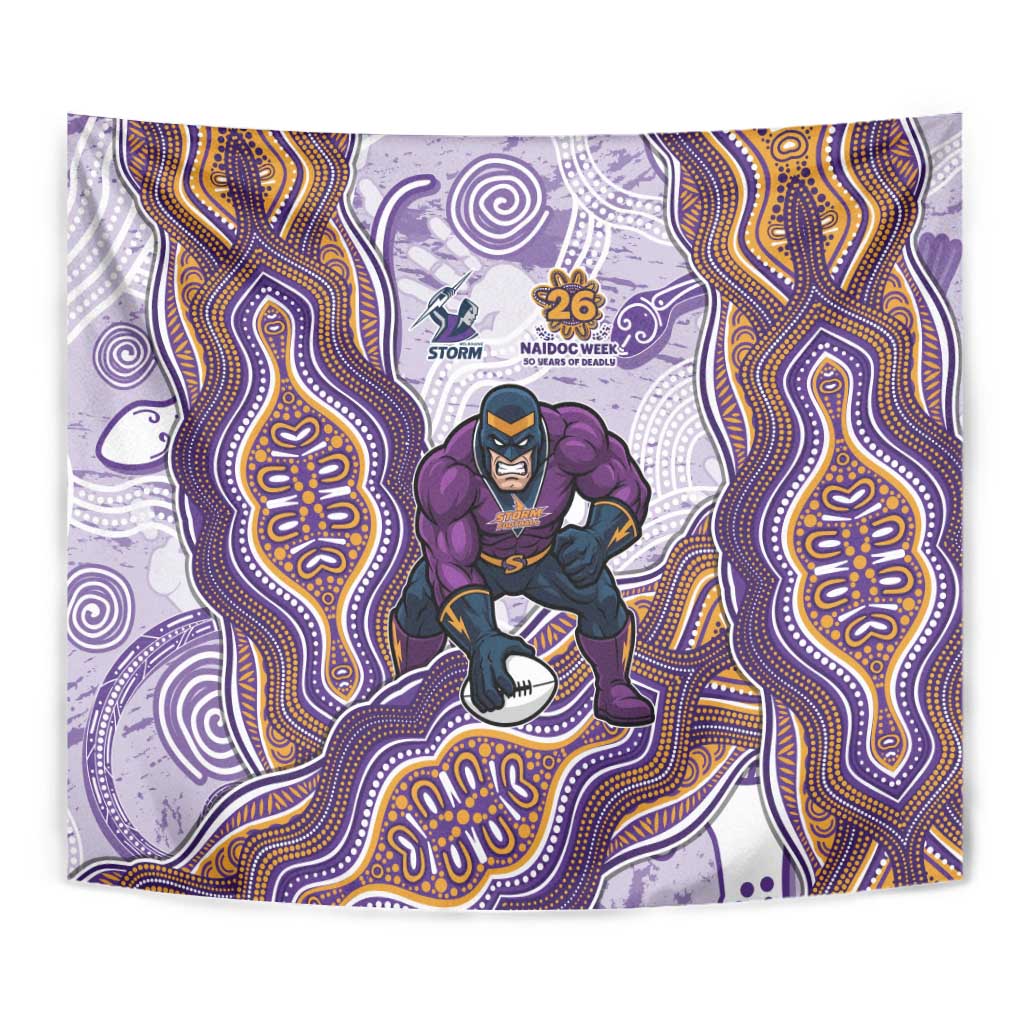Melbourne Storm NAIDOC Week 2026 Tapestry First Nations of Australia Aboriginal Mascot Rugby