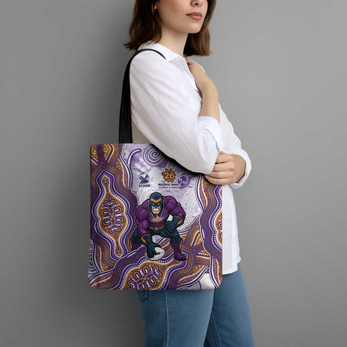 Melbourne Storm NAIDOC Week 2026 Tote Bag First Nations of Australia Aboriginal Mascot Rugby