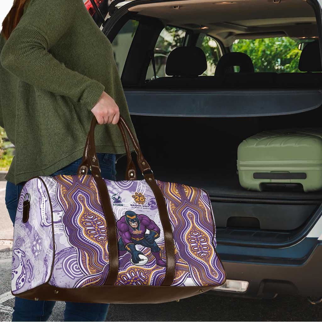 Melbourne Storm NAIDOC Week 2026 Travel Bag First Nations of Australia Aboriginal Mascot Rugby