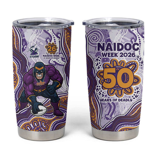 Melbourne Storm NAIDOC Week 2026 Tumbler Cup First Nations of Australia Aboriginal Mascot Rugby