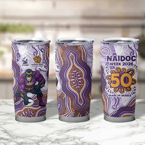 Melbourne Storm NAIDOC Week 2026 Tumbler Cup First Nations of Australia Aboriginal Mascot Rugby